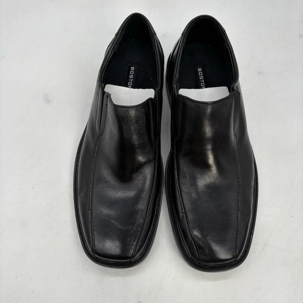 Bostonian New Iron Age Dress Shoes Mens 9 Black Wingtip Black Slip On Comfort